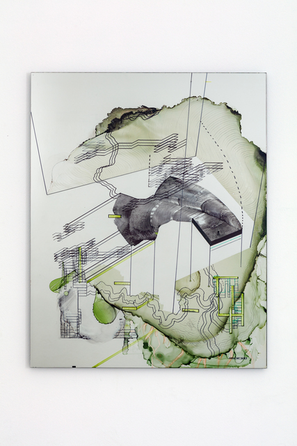 Constantin Luser, ‘Das Fundament’, 2018, Sculpture, Mixed media on mirror behind UV glass, Galerie Crone