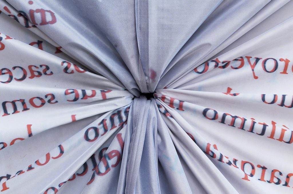 Gabriel Kuri. Flat hole, 2012. Digital print on fabric, wall. 400 x 600 x 27 cm Gabriel Kuri. Flat hole, 2012. Digital print on fabric, wall. 400 x 600 x 27 cm