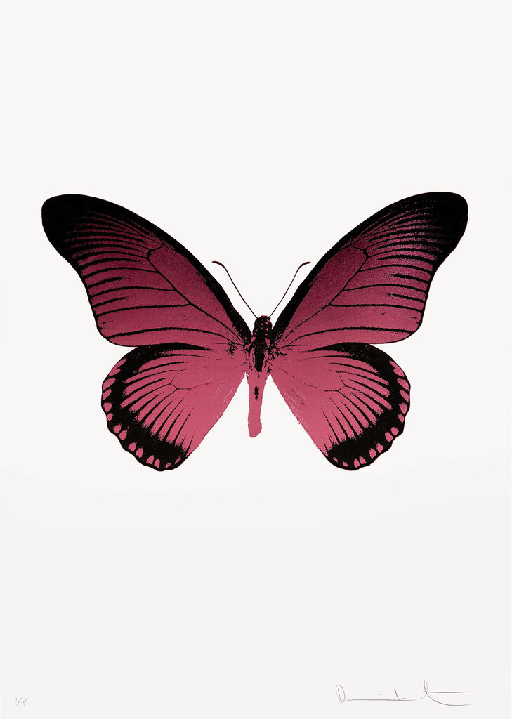 Damien Hirst - The Souls IV – Fuchsia Pink/Raven Black