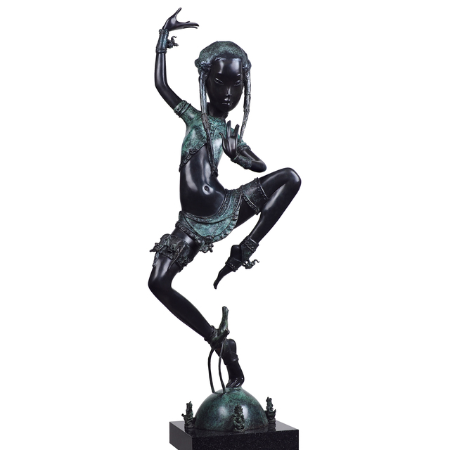 Andrey Ostashov, ‘Dancing for the Emperor’, 2017, Sculpture, Bronze, Granite, OSTASHOV sculpture