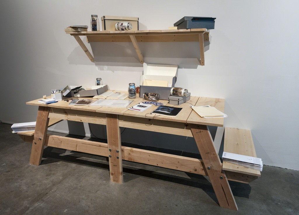Do/Tell: Erin Bernard, Heather Hart, Rachelle Mozman, and Akosua Adoma Owusu, 2015, installation view, Institute of Contemporary Art, University of Pennsylvania. Photo: Constance Mensh. Do/Tell: Erin Bernard, Heather Hart, Rachelle Mozman, and Akosua Adoma Owusu, 2015, installation view, Institute of Contemporary Art, University of Pennsylvania. Photo: Constance Mensh.