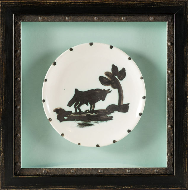 Pablo Picasso, ‘Bull Under the Tree Plate’, 1952, Sculpture, Ceramic, Modern Artifact