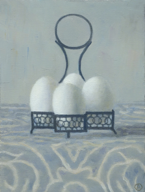 Olga Antonova, ‘Egg Holder’, 2014, Painting, Oil on Canvas, Gallery Henoch