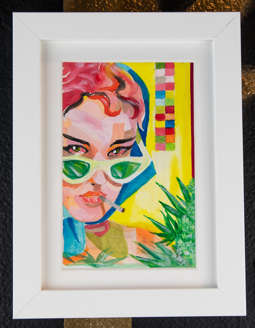 Phobik, ‘Spliff’, 2018, Painting, Acrylic and graphite, EWKUKS