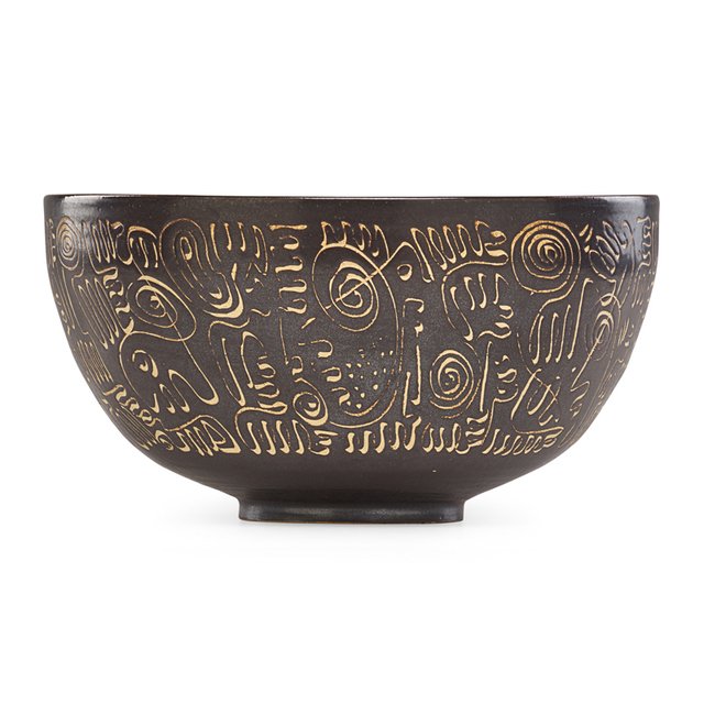 Edwin Scheier, ‘Large and early bowl with abstract design’, Rago/Wright