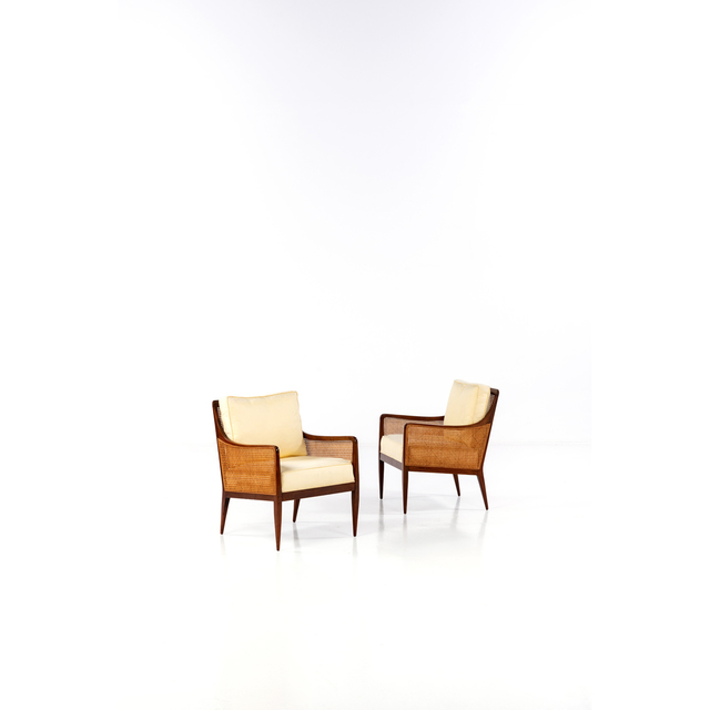 Kipp Stewart, ‘Pair of Armchairs’, circa 1960, Design/Decorative Art, Noyer, canage, PIASA