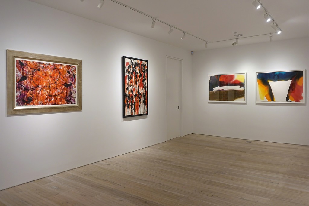 Installation view - "Between Tachisme and Abstract Expressionism: Bluhm, Francis, Jenkins" Installation view - "Between Tachisme and Abstract Expressionism: Bluhm, Francis, Jenkins"