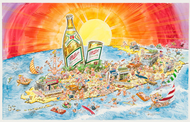 Jack Davis, ‘Miller High Life "Spring Break" Advertising Painting; Original Art’, The Illustrated Gallery