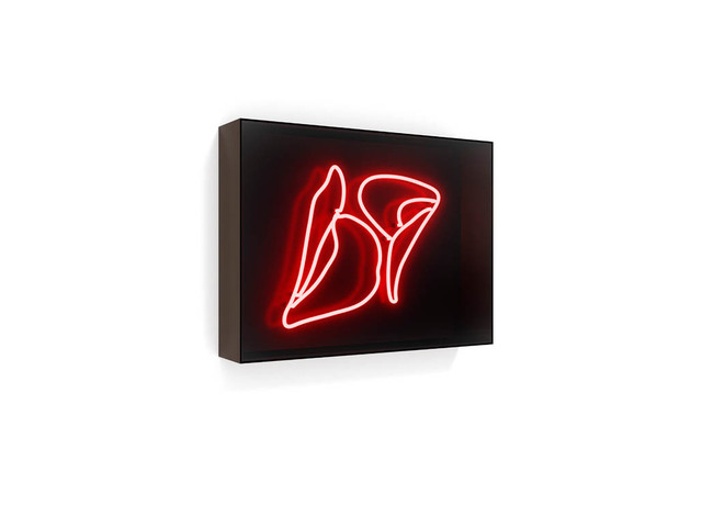 David Drebin, ‘Kissing Lips’, 2017, Sculpture, Neon, Isabella Garrucho Fine Art