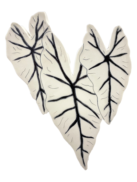 Genevieve Dionne, ‘Triple Leaf’, 2018, Sculpture, Ceramic drawing, Hashimoto Contemporary