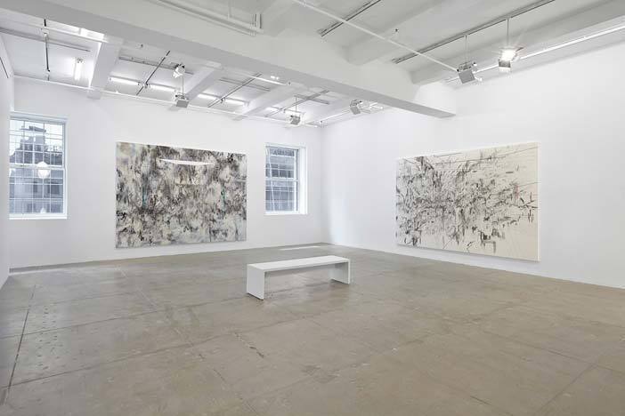 Julie Mehretu, LIMINAL SQUARED, Installation View, Marian Goodman Gallery, New York, May 11 - June 22, 2013 Julie Mehretu, LIMINAL SQUARED, Installation View, Marian Goodman Gallery, New York, May 11 - June 22, 2013