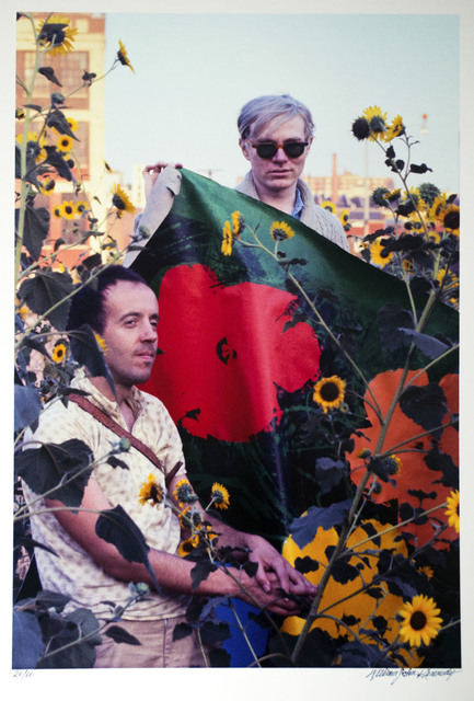 William John Kennedy, ‘Andy Warhol and Taylor Mead with Flowers ’, 1964, William John Kennedy Collection