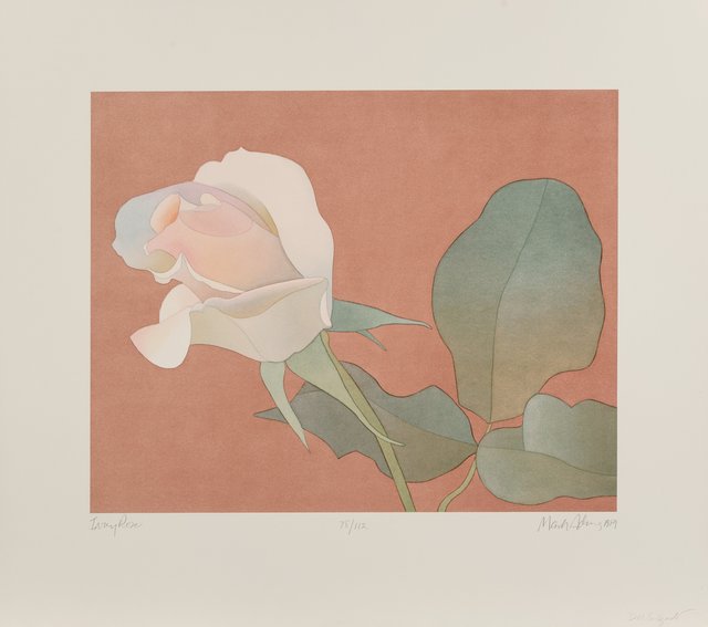 Mark Adams, ‘Ivory Rose’, 1989, Print, Lithograph in colors on wove paper, Heritage Auctions