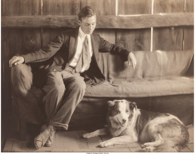 Margaret Watkins, ‘Untitled, Man and Dog’, 1917, Photography, Gelatin silver, Heritage Auctions