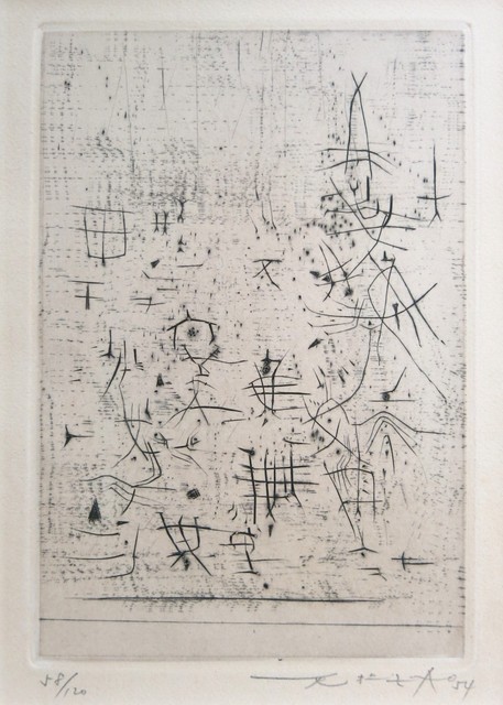 Zao Wou-Ki 趙無極, ‘Untitled’, 1954, Print, Etchig on vellum, Galerie Thomas