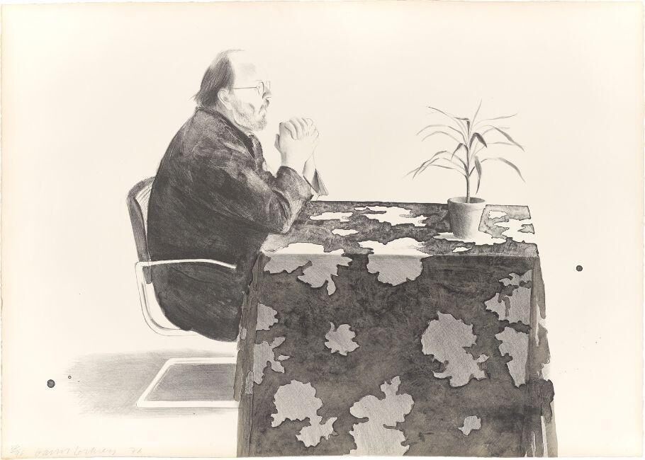 David Hockney - ”Henry at table”