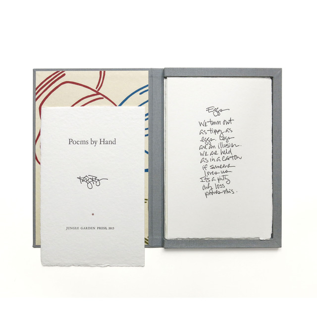 Marie Dern, ‘Poems by Hand’, 2015, Seager Gray Gallery