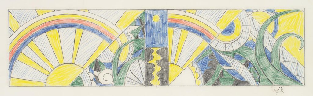 Roy Lichtenstein - Composition (Washbasin Panel) (Study)