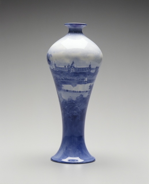Leonard Bentley, ‘Vase with scene of Farm Cove and the Garden Palace, Sydney’, 1882, Powerhouse Museum