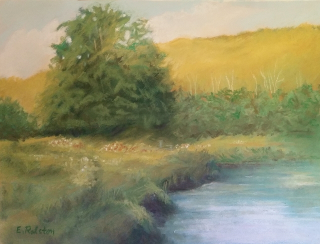 Elaine Ralston, ‘Summer Glen’, 2019, Drawing, Collage or other Work on Paper, Pastel, Emerge Gallery NY