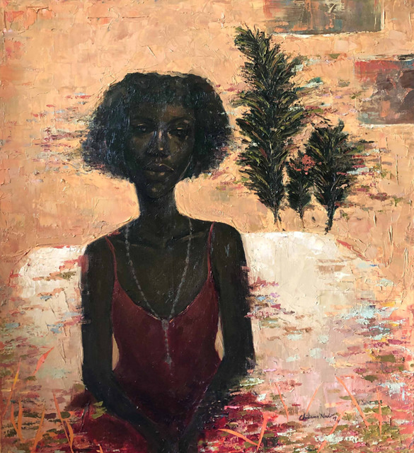 Chidinma Nnoli, ‘My Name is Purple I’, 2019, Painting, Oil on Canvas, Rele