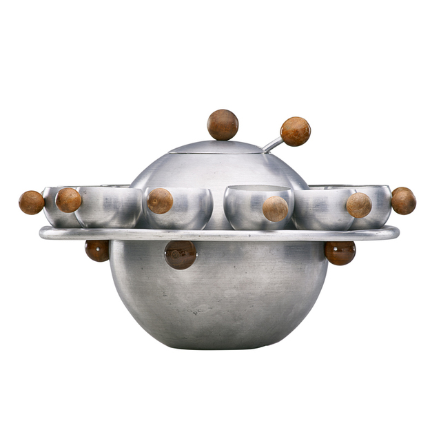 Russel Wright, ‘Punch Set, Bowl, Ladle, Twelve Cups, Tray, USA’, 1930s, Rago/Wright