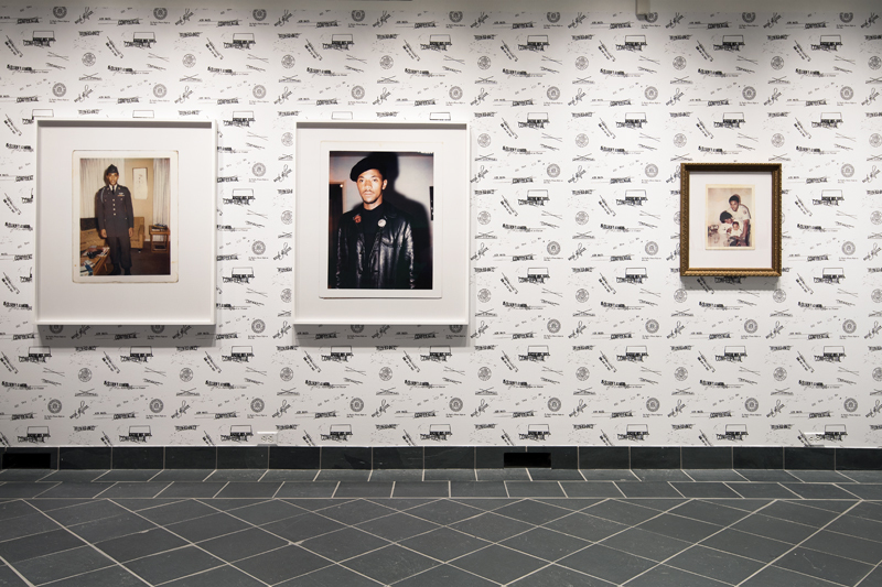 Installation view, Sadie Barnette: Dear 1968,... at Cantor Fitzgerald Gallery. Photo: Lisa Boughter Installation view, Sadie Barnette: Dear 1968,... at Cantor Fitzgerald Gallery. Photo: Lisa Boughter