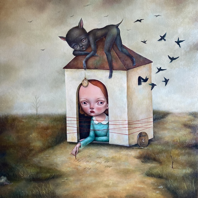 Dilka Bear, ‘Untitled V’, 2020, Painting, Oil on wood, Fousion Gallery