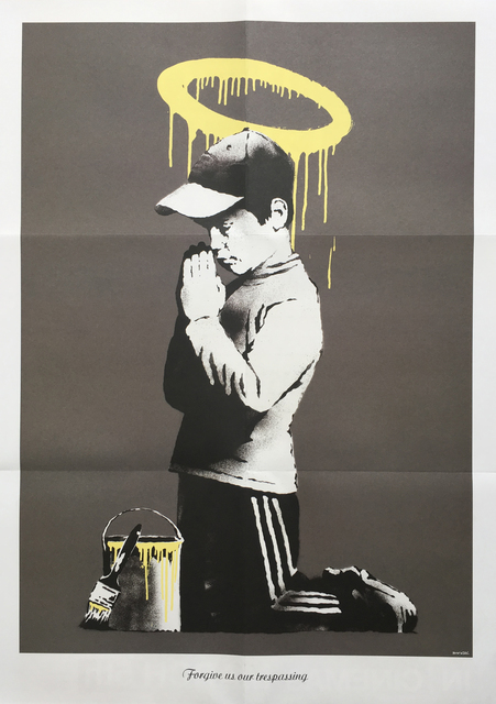 Banksy, ‘Forgive us our trespassing’, 2010, Print, Offset lithograph printed in colours on wove paper, Oliver Clatworthy Gallery Auction