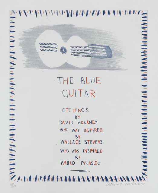 David Hockney, ‘The Blue Guitar: title page’, 1976-77, Phillips