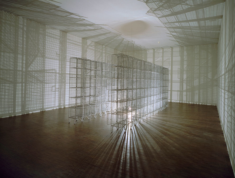 Mona Hatoum, "Light Sentence," 1992. Centre Pompidou (2015). © Centre Pompidou, Musée national d’art moderne, Paris. AM 2009-56 Mona Hatoum, "Light Sentence," 1992. Centre Pompidou (2015). © Centre Pompidou, Musée national d’art moderne, Paris. AM 2009-56
