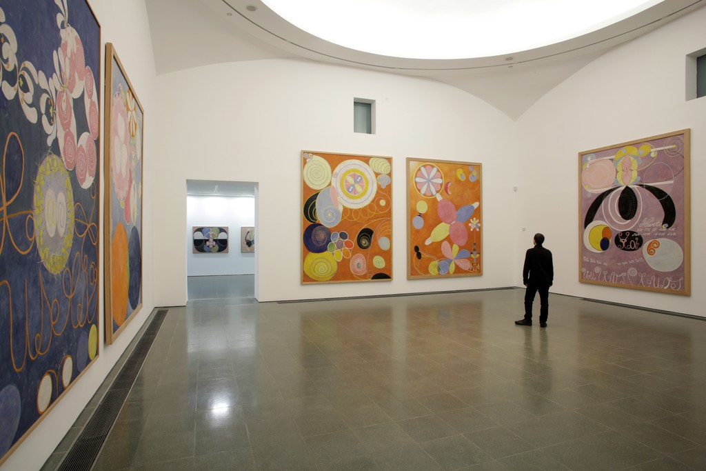 Installation view of "Hilma af Klint: Painting the Unseen" at Serpentine Gallery, London (2016). Image © Jerry Hardman-Jones
Installation view of "Hilma af Klint: Painting the Unseen" at Serpentine Gallery, London (2016). Image © Jerry Hardman-Jones