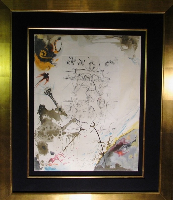 Salvador Dalí, ‘Mosses & Monotheism Moses & Akhenaton’, 1975, Print, Etching on Soft Glove Sheepskin, Fine Art Acquisitions Dali