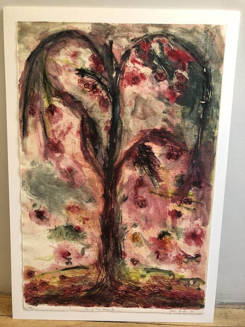 Joan Snyder, ‘Cherry Tree Series II’, 1999, Print, Monotype; woodcut hand-inked by the artist on Mulberry paper, Anders Wahlstedt Fine Art