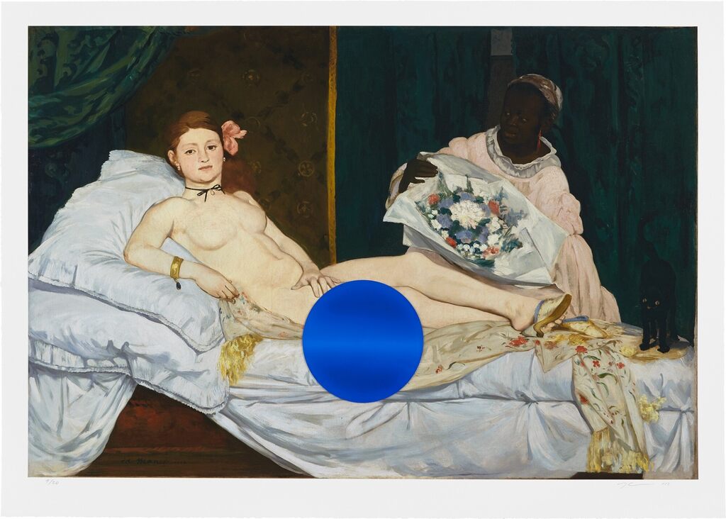 Jeff Koons - Gazing Ball (Manet Olympia)