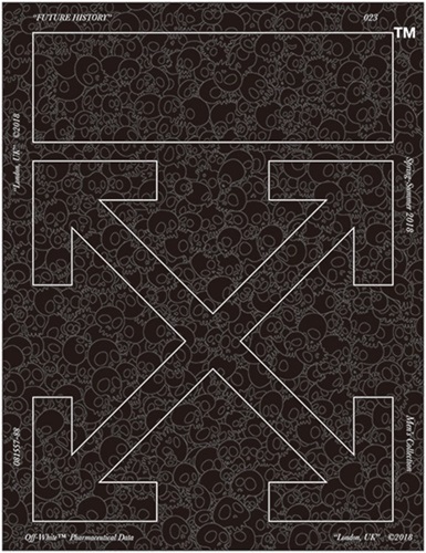Takashi Murakami, ‘Set of 3: Momento Mori: Black, Off-White & Fluorescent Orange: Takashi Murakami x Virgil Abloh.’, 2018, Kumi Contemporary / Verso Contemporary