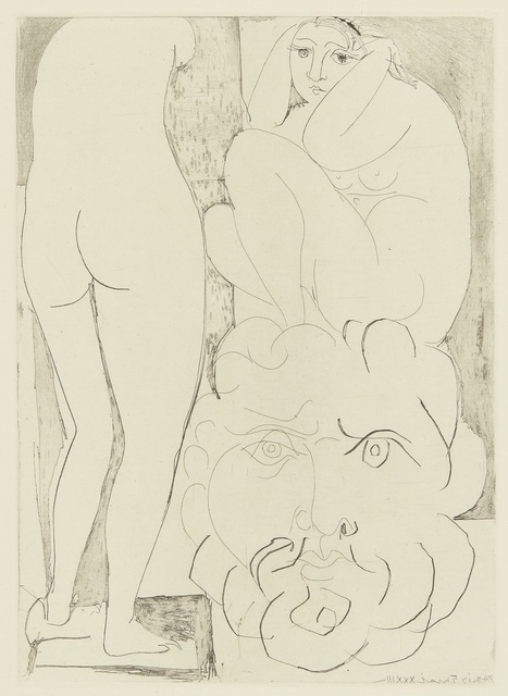 Pablo Picasso, ‘Femme songeuse et inquiète dans l'atelier de sculpture (B. 188; Ba. 347)’, Print, Etching, Sotheby's