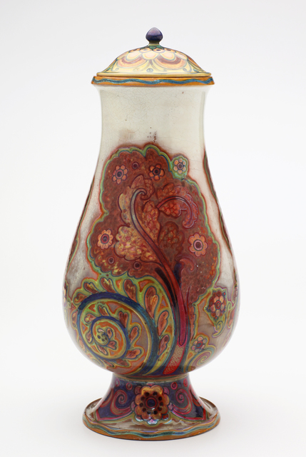 Galileo Chini, ‘Golden Blooms Covered Vase’, ca. 1900, Jason Jacques Gallery
