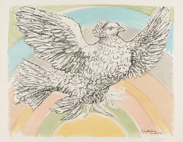 Pablo Picasso, ‘Colombe Volant (Bloch 712; Mourlot 214)’, 1952, Print, Lithograph printed in colours on Arches paper, Forum Auctions