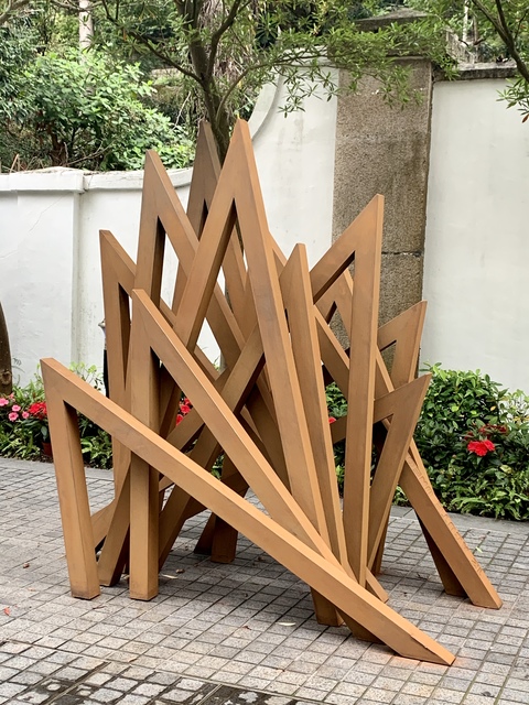 Bernar Venet, ‘12 Acute Unequal Angles’, 2016, Sculpture, Cor-ten steel, de Sarthe Gallery
