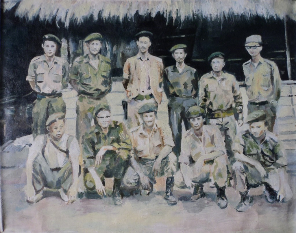 Sawangwongse Yawnghwe, Shan State Army (group portrait), oil on linen, 2007 Sawangwongse Yawnghwe, Shan State Army (group portrait), oil on linen, 2007