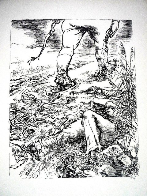 George Grosz, ‘1936 Lithograph "Freedom" small edition’, 1936, Lions Gallery