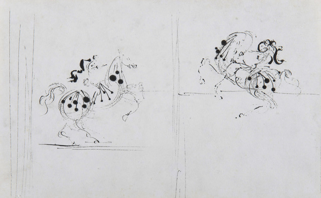 Salvador Dalí, ‘Deux cavaliers’, ca. 1938, HELENE BAILLY GALLERY