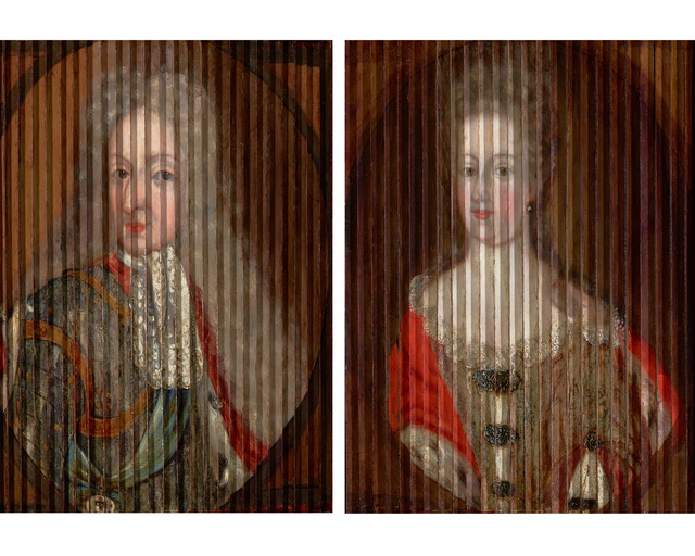 Gaspar Antoine de Bois-Clair, ‘Double Portrait of King Frederik IV and Queen Louise of Mecklenburg-Güstrow of Denmark’, ca. 1700, Painting, Oil on wood strips, laid on panel, M.S. Rau