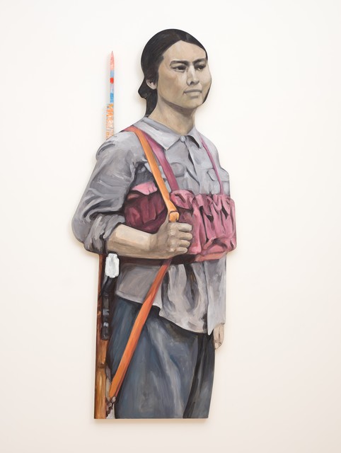 Liu Yong 油彩画 チベット　伝統的な衣装の人物と馬 Hung Liu 刘虹 - Artworks for Sale & More | Artsy