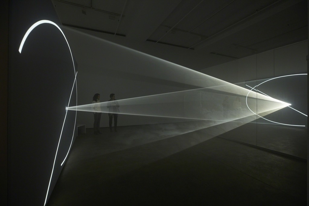 Installation view of Anthony McCall: Split Second at Sean Kelly, New York
December 14, 2018 - January 26, 2019
Photography: Jason Wyche, New York
Courtesy: Sean Kelly, New York Installation view of Anthony McCall: Split Second at Sean Kelly, New York
December 14, 2018 - January 26, 2019
Photography: Jason Wyche, New York
Courtesy: Sean Kelly, New York