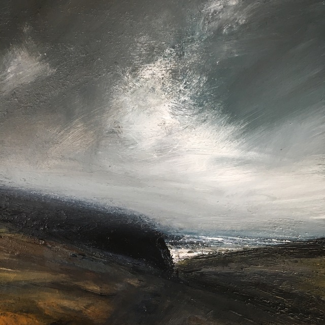 Ruth Brownlee, ‘Clearing Storm: Burland Banks’, 2019, Painting, Mixed Media on Board, Tatha Gallery