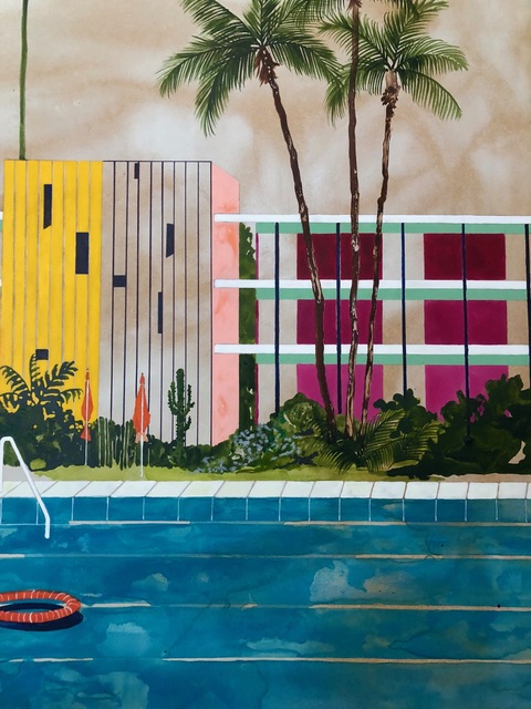 Charlotte Keates, ‘Daydreaming in Eden’, 2018, Painting, Oil and acrylic on board, Arusha Gallery
