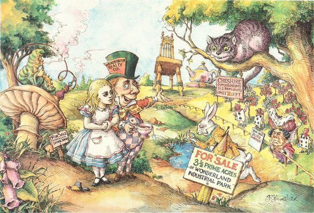 Max Schweber, ‘Alice Buying Wonderland’, 1985, Print, Stone Lithograph, ArtWise