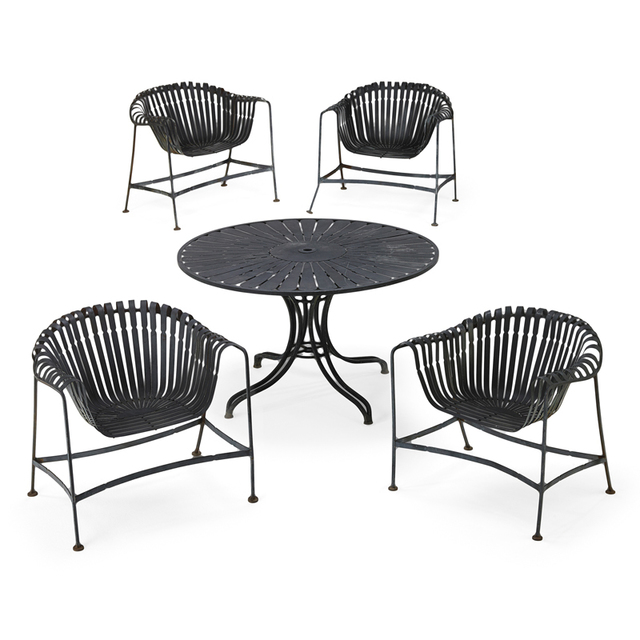 Russell Woodard, ‘Dining Table And Four Armchairs, USA’, 1960s, Rago/Wright